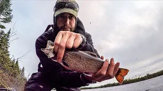 Fishing for Tasty Brook Trout in a Canoe