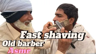 Asmr Fast shaving barber is old [part 3]