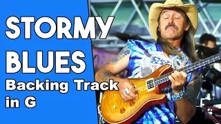 Stormy Monday Blues Backing track in Gm