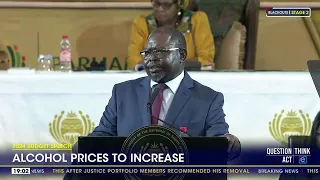 2024 Budget Speech | Alcohol prices to increase