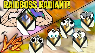 Valorant: 1 Raid-boss Radiant VS 5 Radiant Players! - Who Wins?