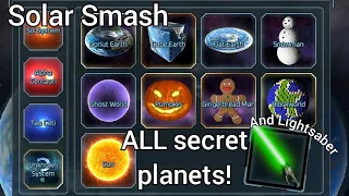 How to unlock EVERY SECRET PLANET in SOLAR SMASH (as of November 2022) | Gavalexy