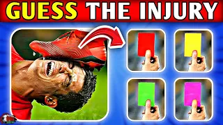 Exciting Hard Football Quiz 2024 ⚽️ Guess The Player By iNjury | Ronaldo Quiz ,Messi, Neymar, Mbappe