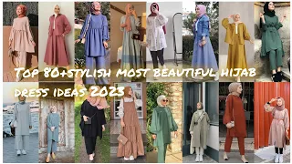 Top 80+ trendy stylish most beautiful 😍 hijab dress 🔥🔥 _ 2023#hijab #simple #youtube #style
