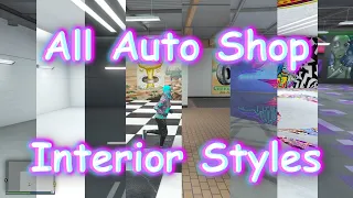 gta v online - All Auto Shop Interior Styles Comparison Walkthrough (w/Timestamps)