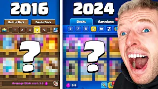 😱🤯Ich spiele das BESTE DECK aus JEDEM JAHR... (2016 - 2024 mit Friedhof) | Clash Royale Deutsch