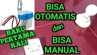 cara pasang OTOMATIS lampu dan MANUALNYA //how to install lights automatically and manually