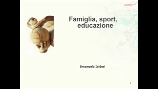 La famiglia come agente educativo dello sport