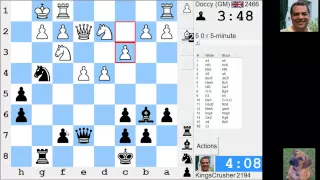 LIVE Blitz #2899 (Speed) Chess Game: Black vs Dr John Nunn aka Doccy in Ruy Lopez