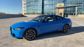 Tour the 2022 M4 Competition xDrive in individual Voodoo Blue | 4K