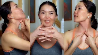 How to remove a double chin. Self-massage from Aigerim Zhumadilova