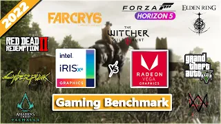 Radeon Vega 7 vs Intel Iris Xe Gaming Benchmark Test in 2022 | #HDGraphics #stealthgamer
