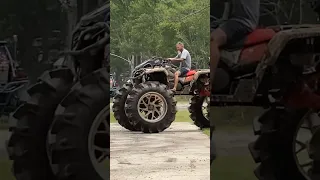 Four Wheeler on Tractor Tires #monster #offroad #allterrain #vehicles #shorts