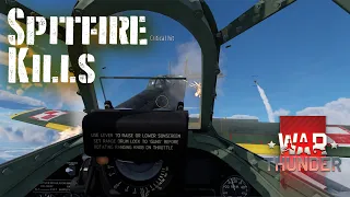 War Thunder |Sim VR| Spitfire kills - and getting home with one wing