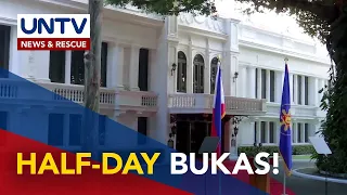 Half-day work, idineklara ng Palasyo para sa gov't employees sa March 27