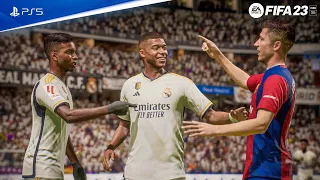 FIFA 23 - Real Madrid vs Barcelona Ft. Mbappe, Neymar, | La liga 23/24 | PS5™ Gameplay [4K60]