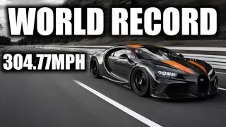 Bugatti Chiron Passes 300-MPH Barrier with 304-MPH Run | World Record