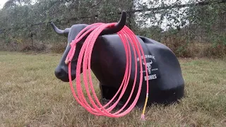 Breaking in a TEAM ROPING ROPE!