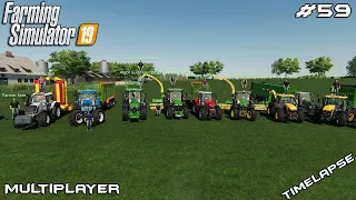 Grass silage w/ trailed harvester | Baltic Sea | Multiplayer Farming Simulator 19 | Episode 59