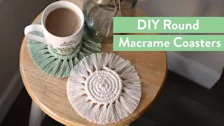 DIY Round Macrame Coaster For Beginners + Tips!