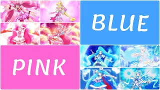 Precure | Official Color Categorization (Max Heart to Hirogaru Sky!) 🩷💙💛