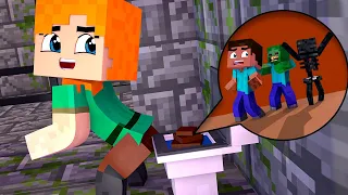 Alex Mega Despair in Prison Police - minecraft animation