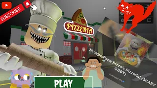 Escape papa pizza's pizzeria (obby scary) | roblox | gameplay