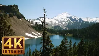 3 Hours - 4K Nature Relax Static Video with Soothing Nature Sounds - Mount Baker, Chain Lakes Trail