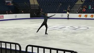 Alexander Samarin. Free program practice. Europe Championship. Minsk. 01.26.19