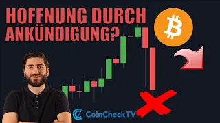 Beendet DIESE ANKÜNDIGUNG die BITCOIN KORREKTUR?