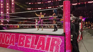 Bianca Belair Becky Lynch Charlotte Flair Monday Night Raw Entrance 10/11/21