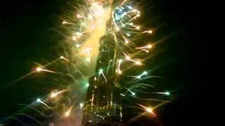 Burj Khalifa, New Year Fireworks 2012