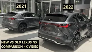 2021 VS 2022 Lexus NX short comparison in 4K, size and interior