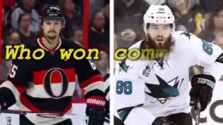 Erik Karlsson v.s Brent Burns