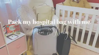 PACK MY HOSPITAL BAG WITH ME: MOM & BABY | 37 WEEKS PREGNANT | South African YouTuber