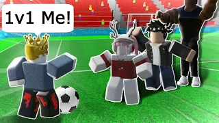 1v1'ing Fans Until I LOSE!!! (Touch Football / Soccer Roblox)