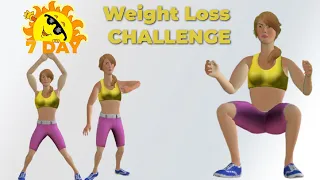 7-Day Weight Loss Challenge - Easy Home Workout Routine for Beginners!!!