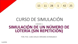 Simulación de un número de lotería sin repetición en Excel [Unidad 1]