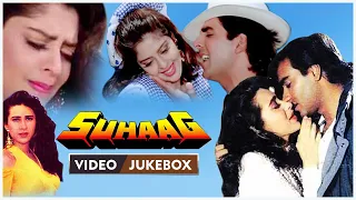 Suhaag Video Jukebox | Ajay Devgan | Akshay Kumar | Karisma Kapoor | Nagma | Hit Hindi Songs