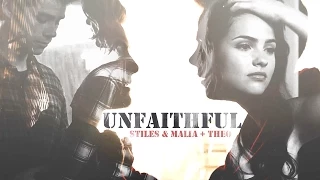 Stiles & Malia (+ Theo) ❖ Unfaithful [AU]