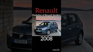 🟠Evolution of Renault Sandero(2008~2024)#shorts#sorts#youtube#car#evolution#renault#sandero#рек#реки