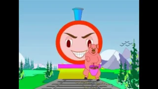 Piggy On the Railway Line - Nursery Rhyme - LDER TV