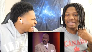 WE ALMOST DIE OF LAUGHTER  Family Feud - Funny Steve Harvey Compilation REACTION