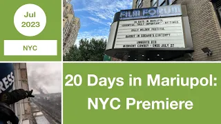 20 Days in Mariupol at Film Forum - New York Premiere | Manhattan | NYC | USA