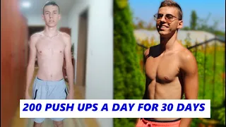 200 PUSH UPS A DAY FOR 30 DAYS CHALLENGE - REAL Body Transformation