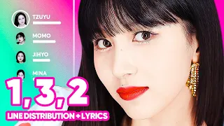 TWICE - 1, 3, 2 (Line Distribution + Lyrics Karaoke) PATREON REQUESTED