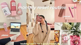 getting my life together vlog 🧺monthly reset, self care, pilates