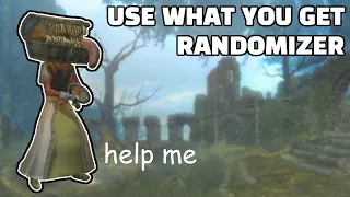 Dark Souls Randomizer, but you HAVE to equip every terrible item you find