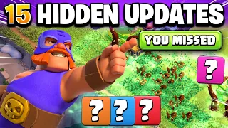 15 Hidden Things You Missed in 2024 Major NEW UPDATE (Clash of Clans)