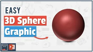 How to create 3D Sphere in PowerPoint - (3D BALL GRAPHIC)